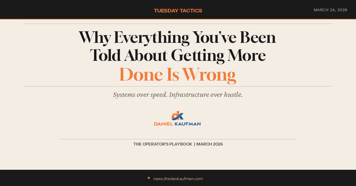 Why Everything You've Been Told About Getting More Done Is Wrong