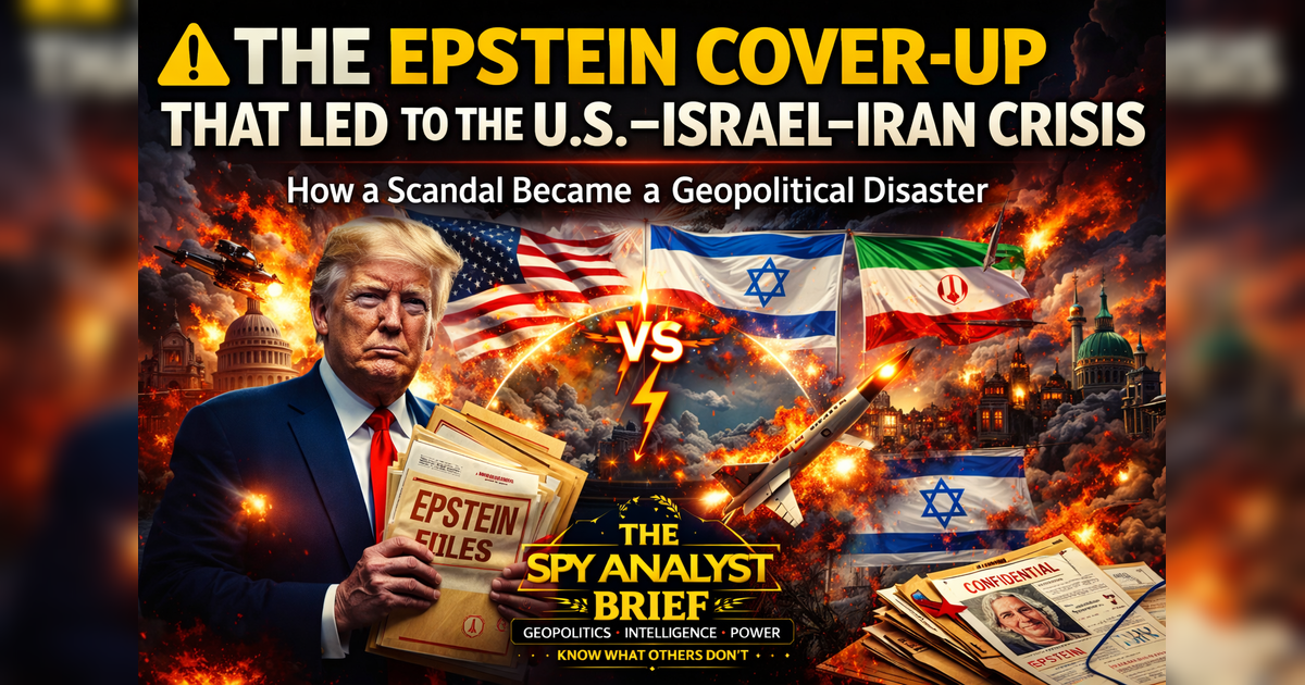 ⚠️ The Shocking Epstein Cover-Up That Led to the U.S.–Israel–Iran Crisis