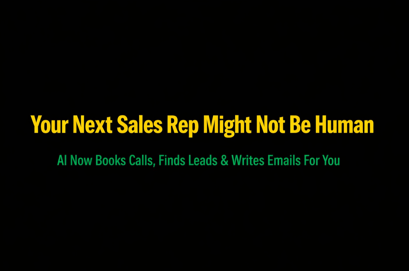 Your Next Sales Rep Might Not Be Human