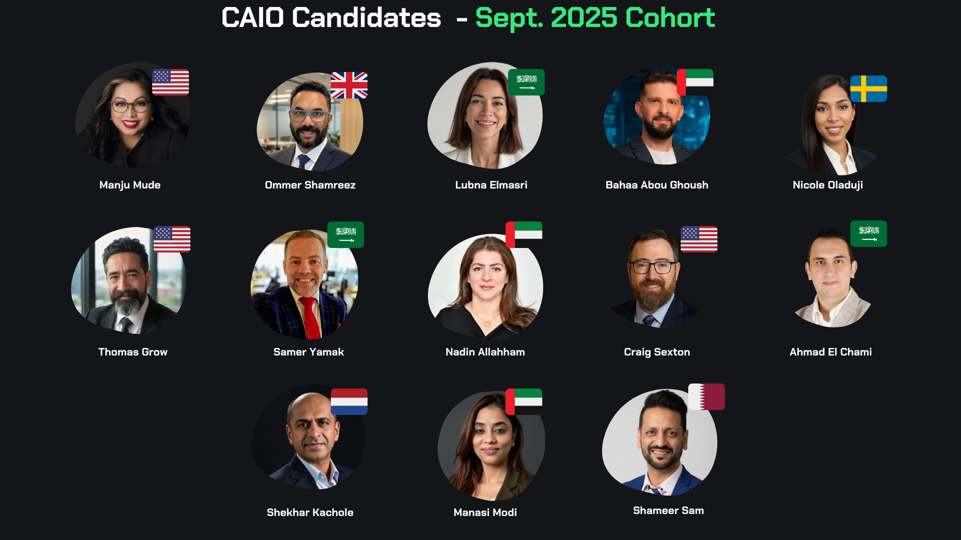 Announcing the September CAIO Cohort
