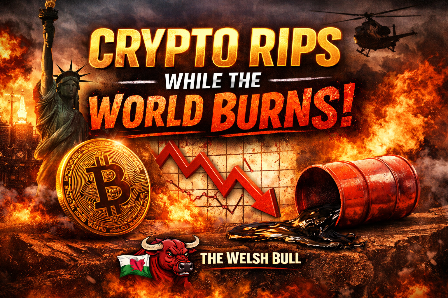 Crypto Rips While the World Burns: The Welsh Bull Update