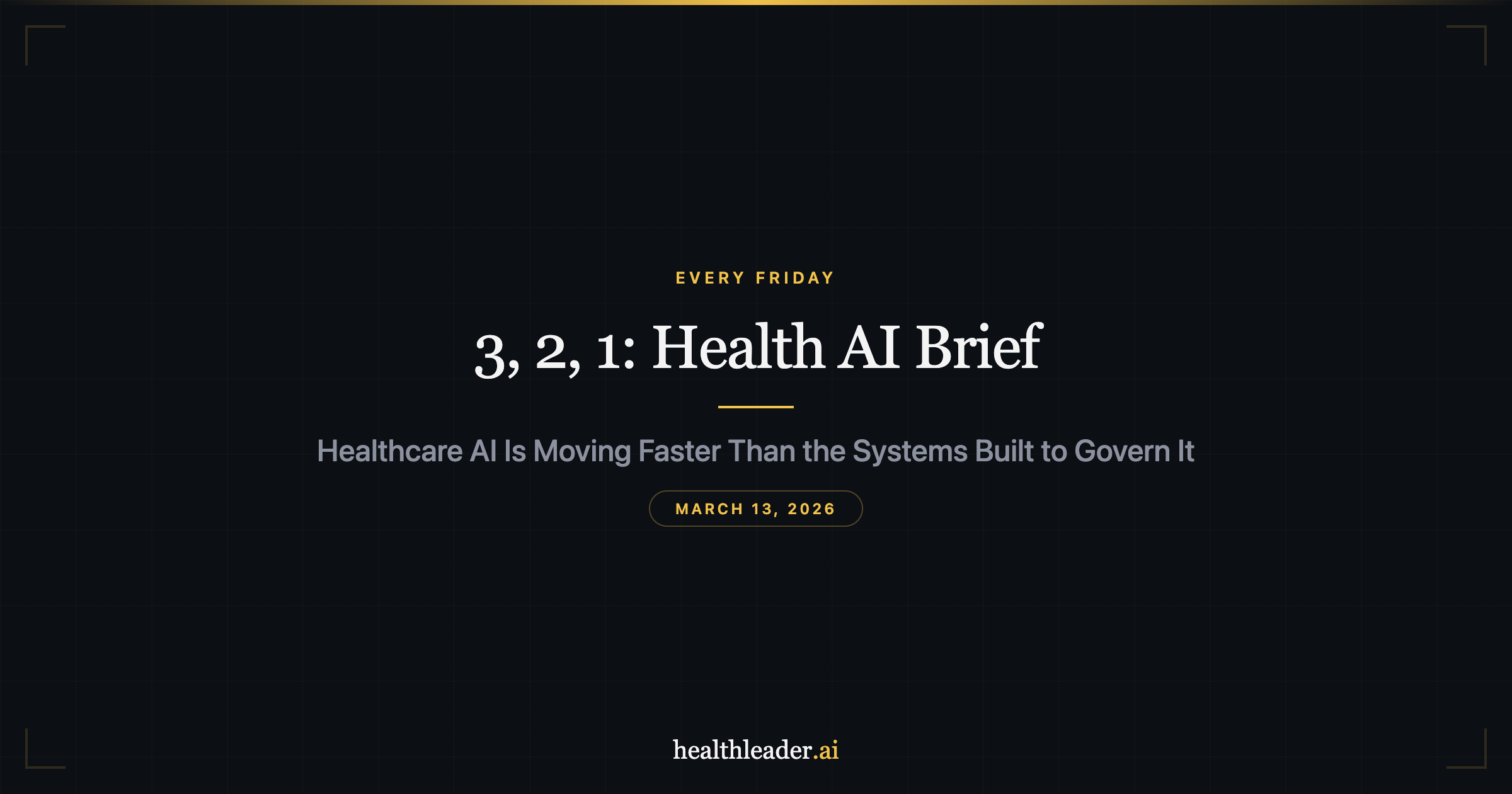 Healthcare AI Is Moving Faster Than the Systems Built to Govern It