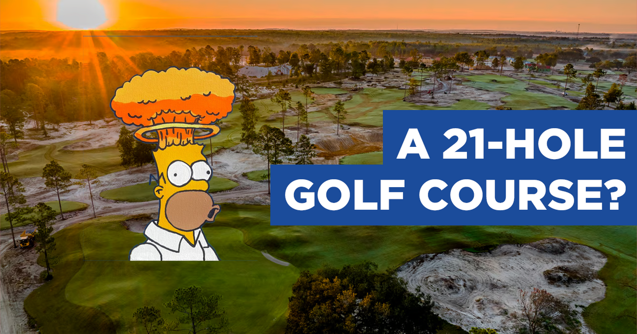 The first ever 21 hole golf course + Are you "chasing" with your hands?