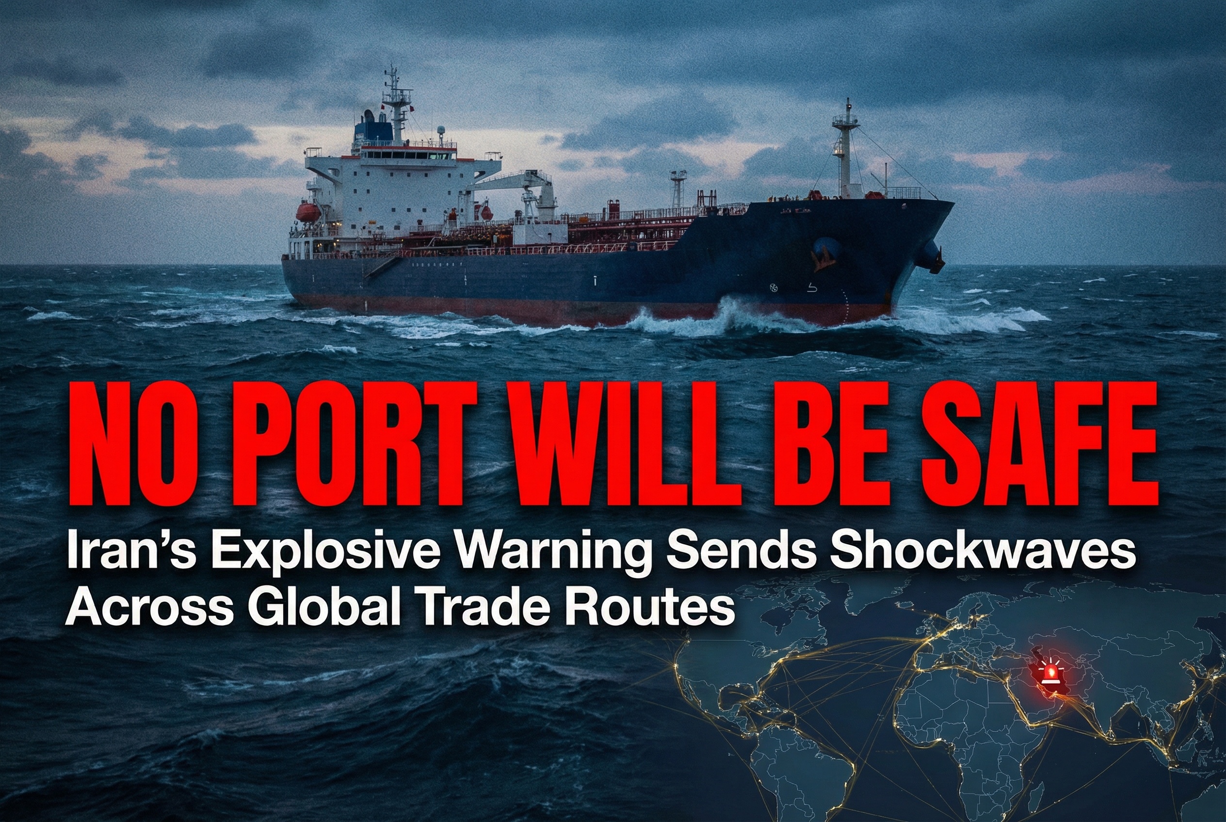 🚨 No Port Will Be Safe — Iran’s Explosive Warning Sends Shockwaves Across Global Trade Routes