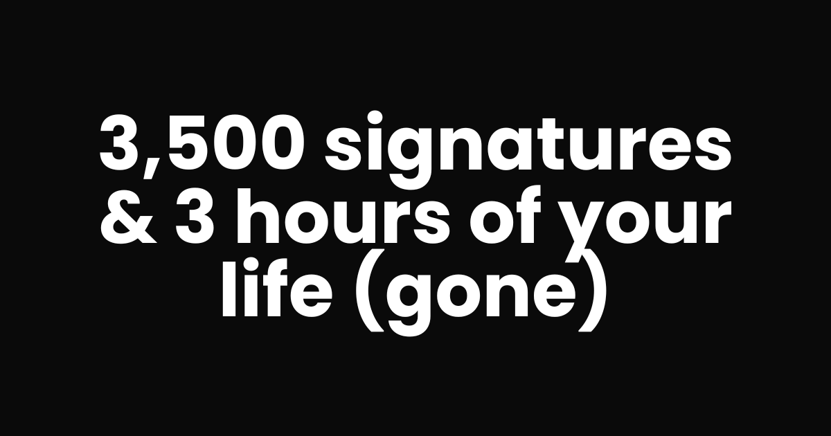 Procrastination or Personal touch?