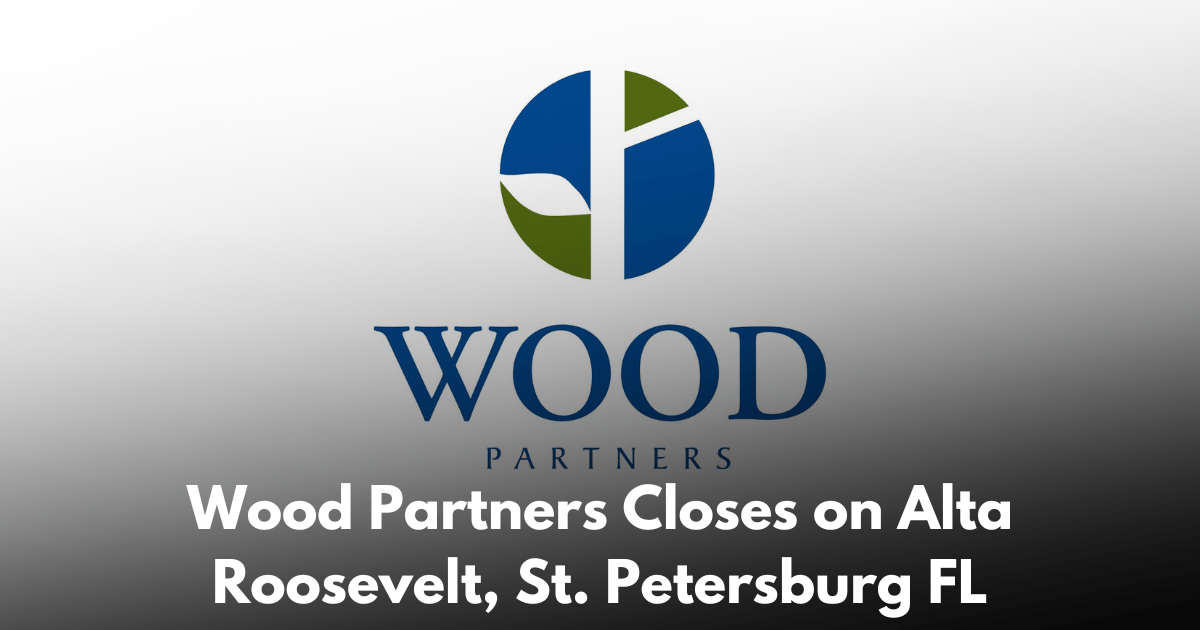 Wood Partners Set to Break Ground in May on 381-Unit Alta Roosevelt in St. Petersburg Florida