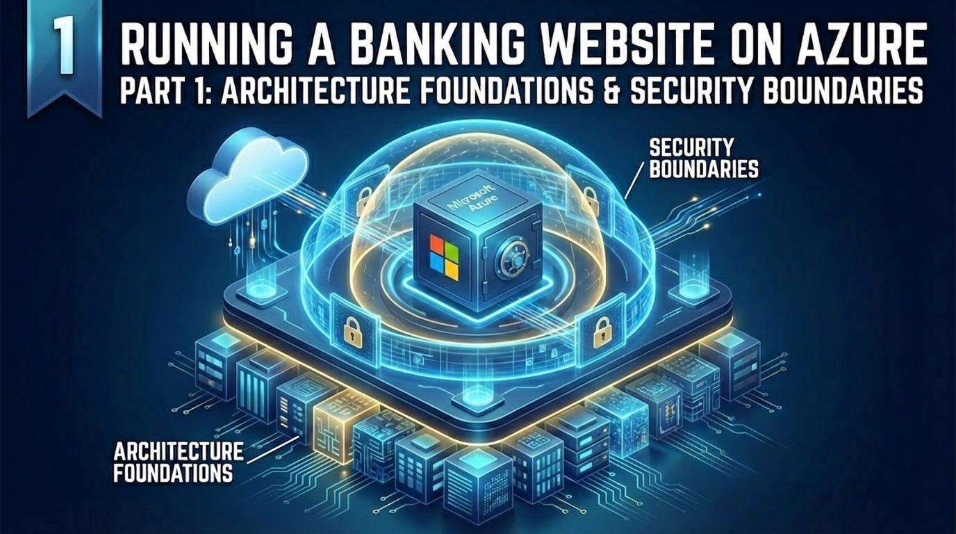 Running a Banking Website on Azure: Part 1 - Core Architecture & Security Foundations