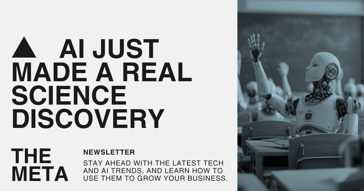 ▲  AI Just Made a Real Science Discovery for the First Time