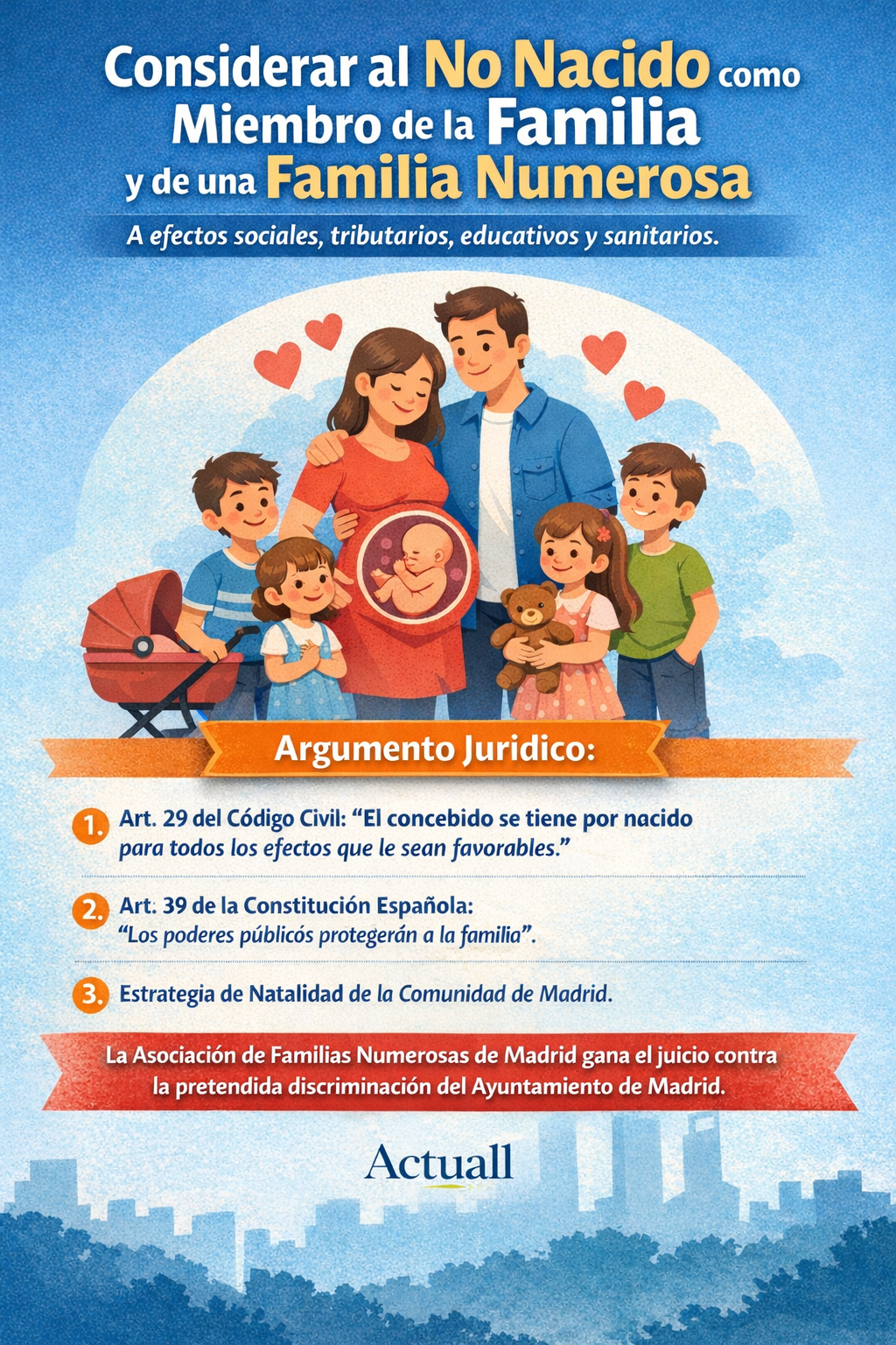 Almeida no reconocía al bebé que estaba en camino