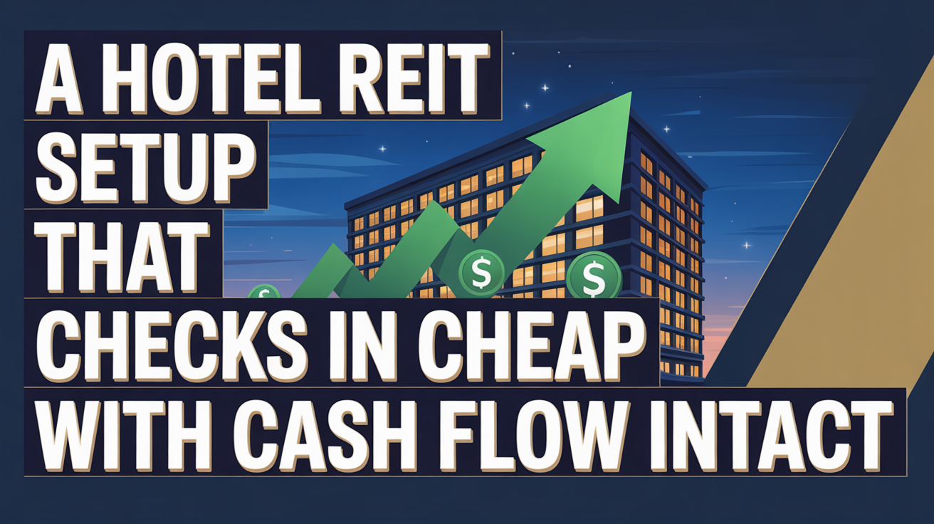 A Hotel REIT Setup That Checks In Cheap With Cash Flow Intact