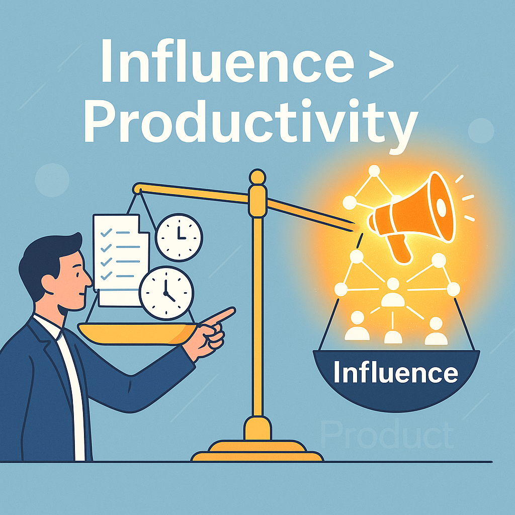 I Stopped Optimizing for Productivity and Started Optimizing for Influence