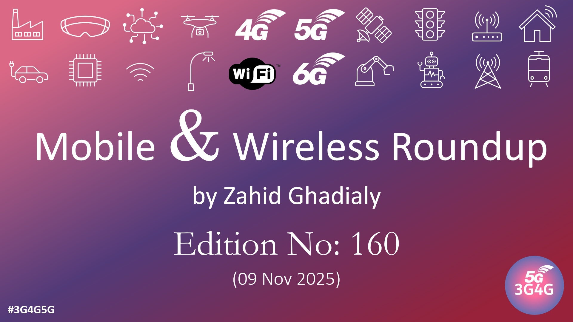 Mobile & Wireless Roundup No. 160