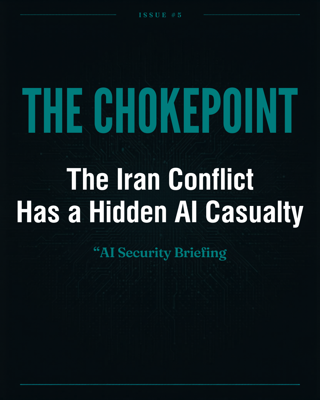 ⚙️ The Iran conflict has a hidden AI casualty nobody is talking about