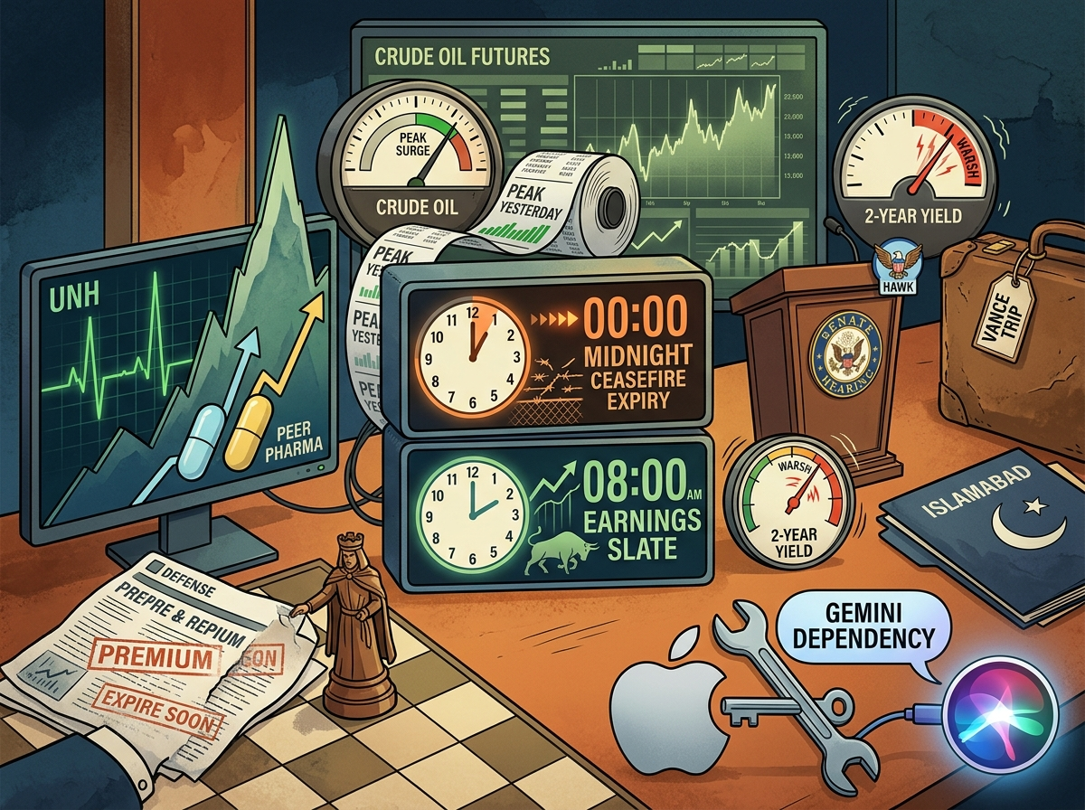 Ceasefire Clock | Defense Prints | UNH Pops Big | Apple Hands Over the Keys