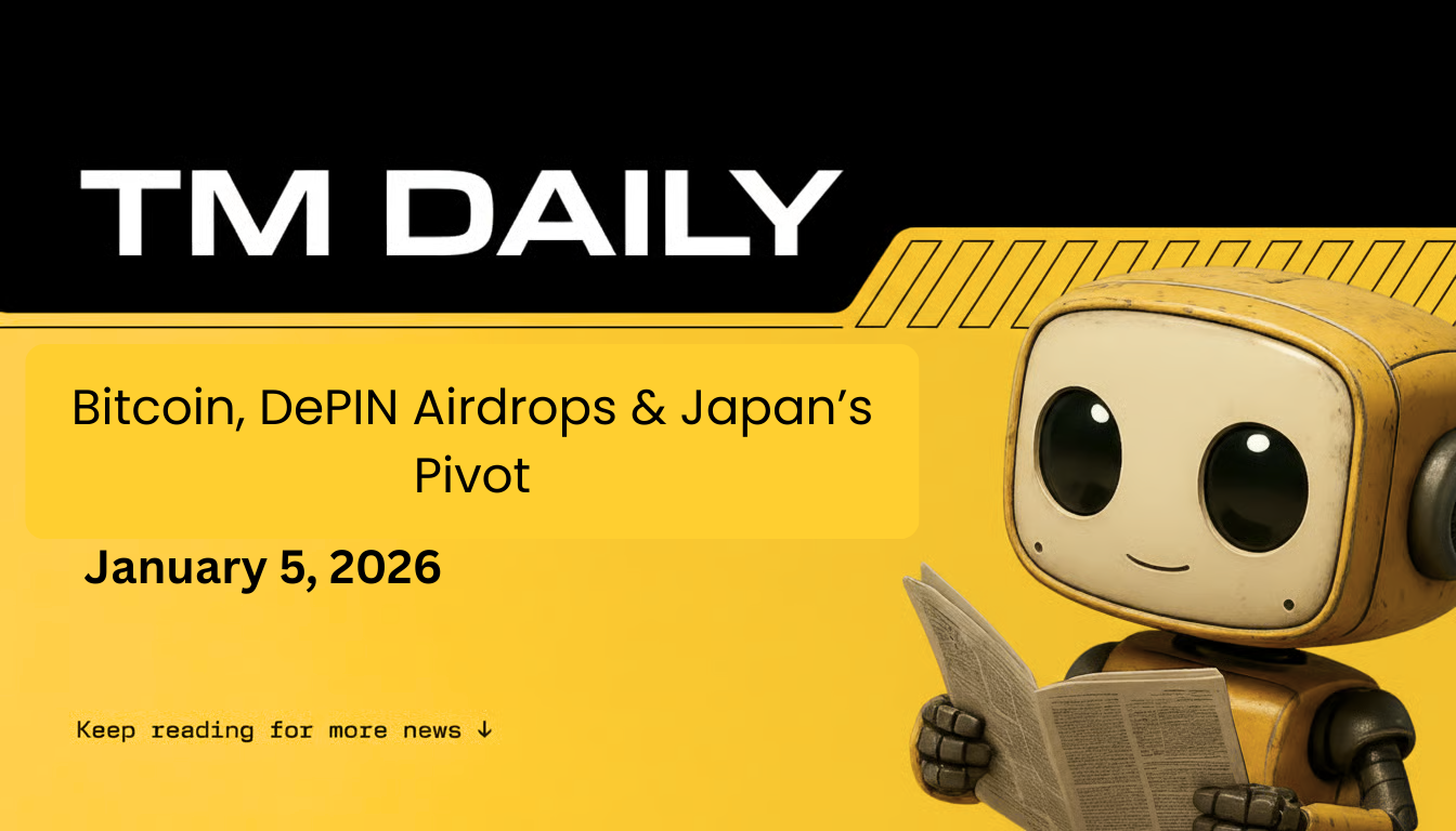 Bitcoin, DePIN Airdrops & Japan’s Pivot