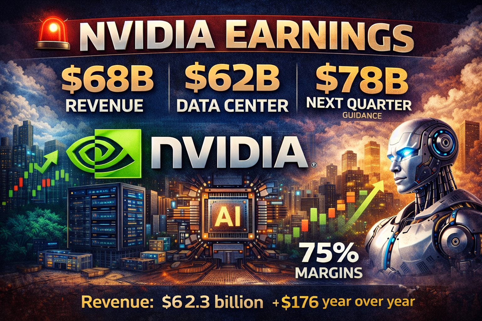 Nvidia Delivers Record $68.1B Quarter – AI Supercycle Accelerates Again