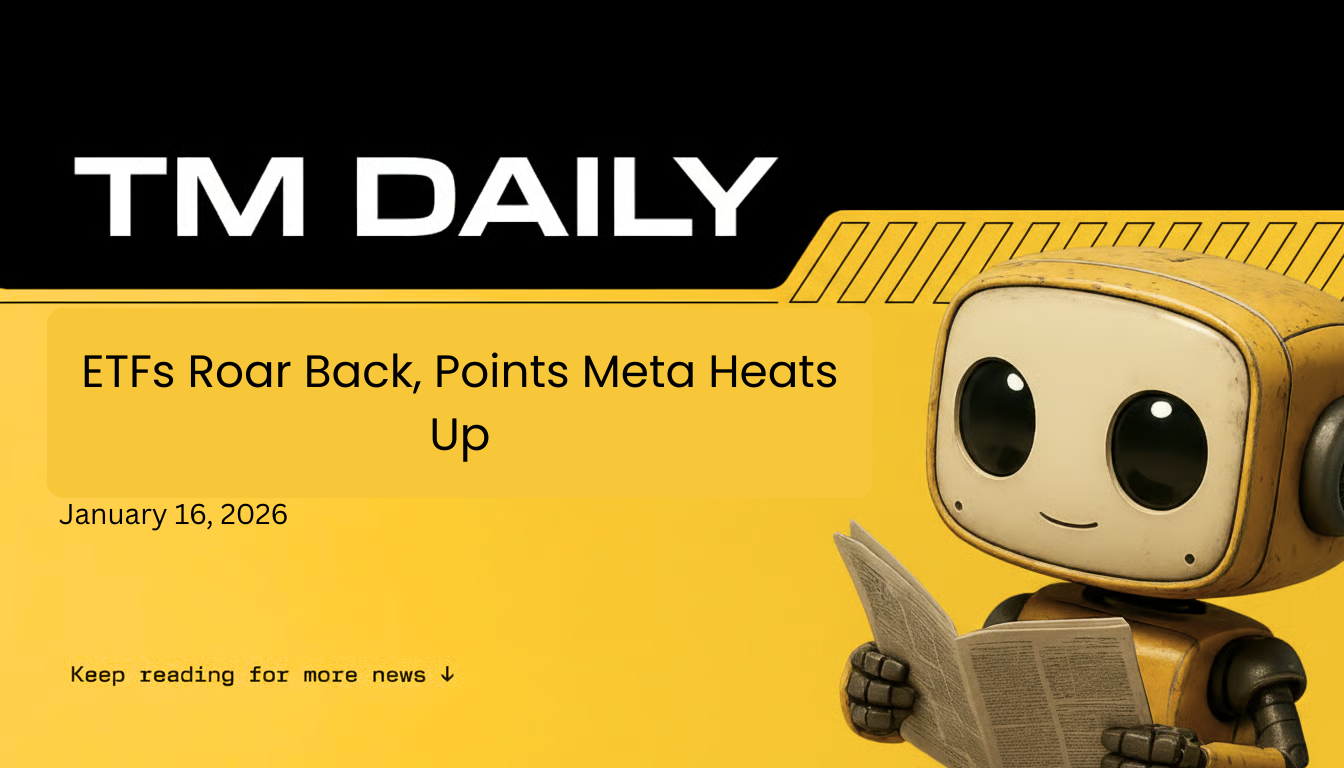 ETFs Roar Back, Points Meta Heats Up