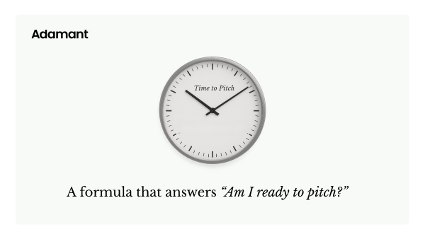 A Formula That Answers 'Am I Ready to Pitch?' + Fundraising Fieldnotes 04.22.25 