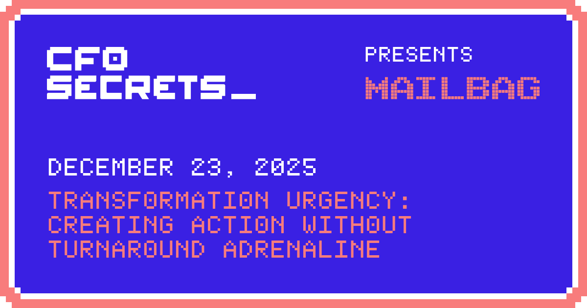 📬 Transformation Urgency: Creating action without turnaround adrenaline