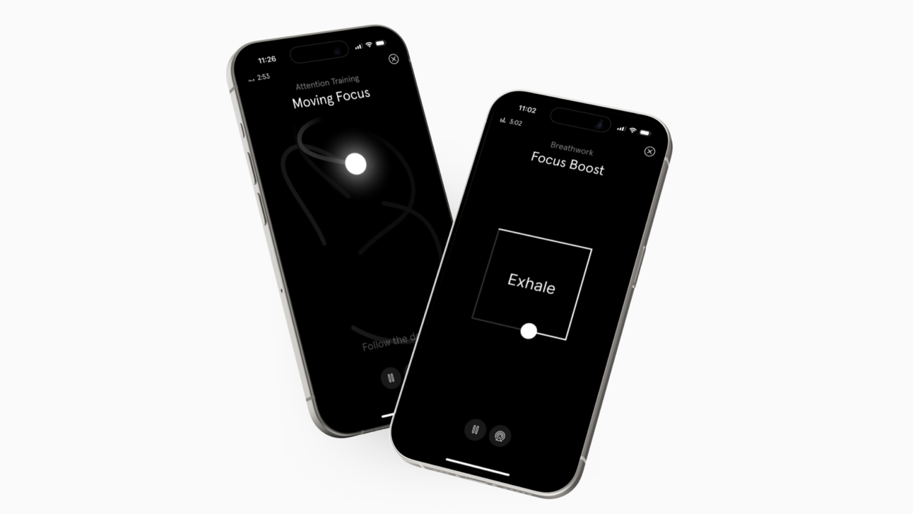 Endel introduces guided exercises like Box breathing