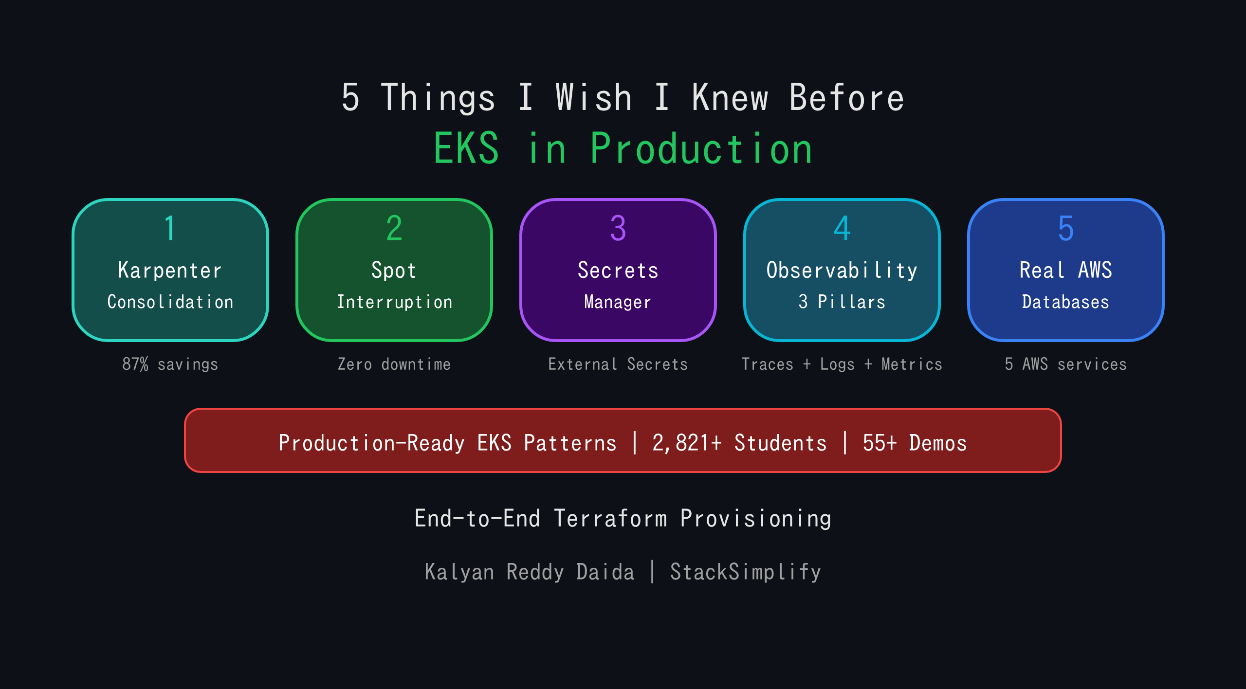 5 Things I Wish I Knew Before Running EKS in Production