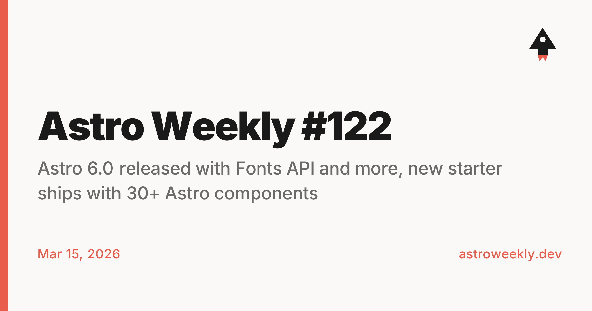 Astro Weekly #122
