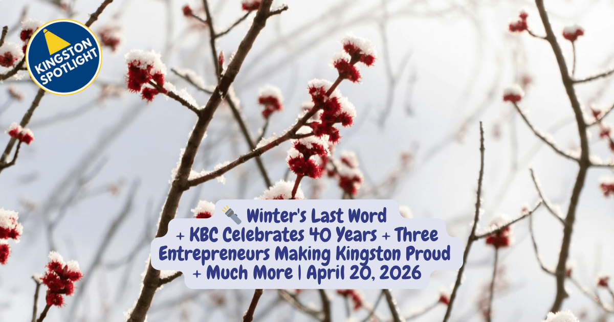 🔦 Winters Last Word + KBC Celebrates + Three Entrepreneurs Making Kingston Proud + Much More | April 20, 2026