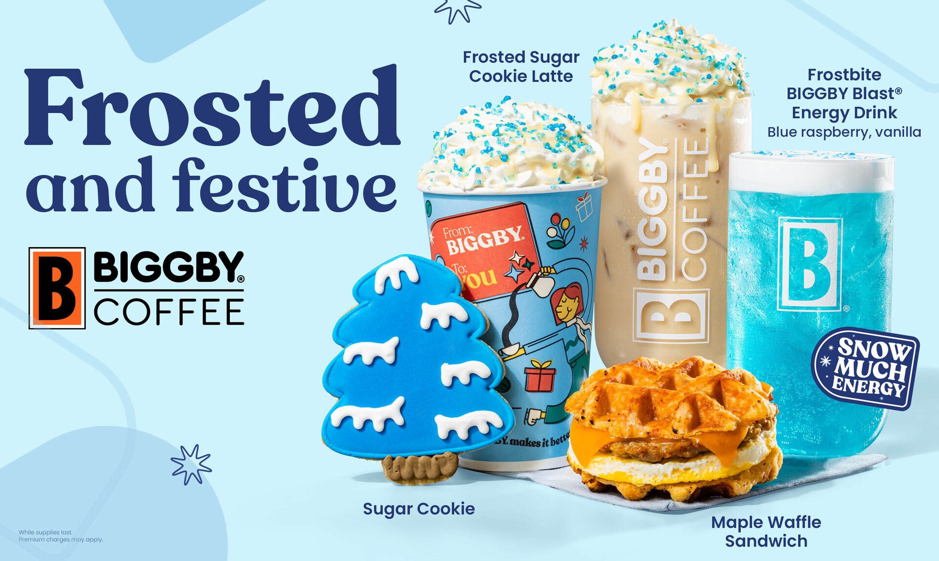 BIGGBY® COFFEE Unwraps Frosted, Festive Holiday Menu