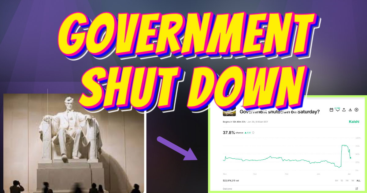 Government Shutdown Saturday? Markets Say Coin Flip. Congress Says "We'll See."