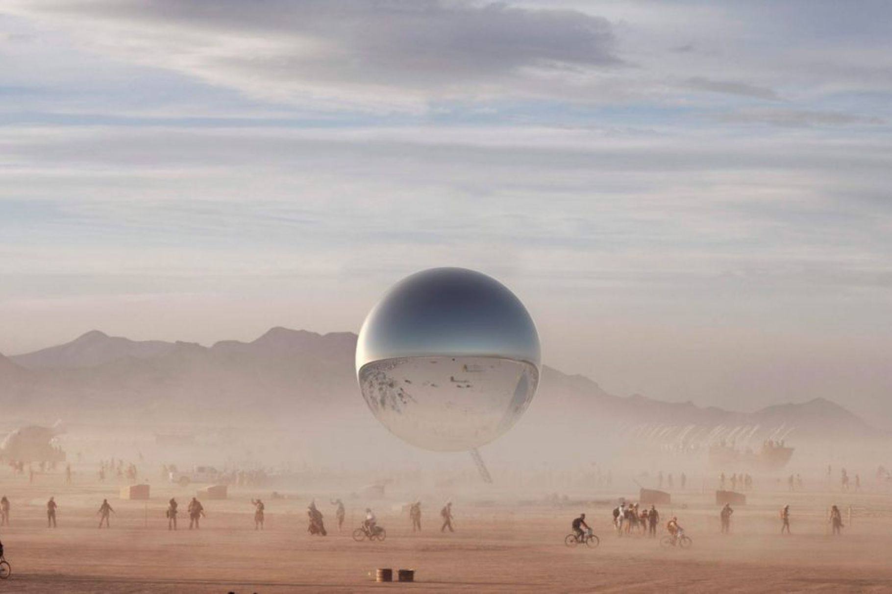 Bjarke Ingels’ Giant Silver Orb Destined for Burning Man