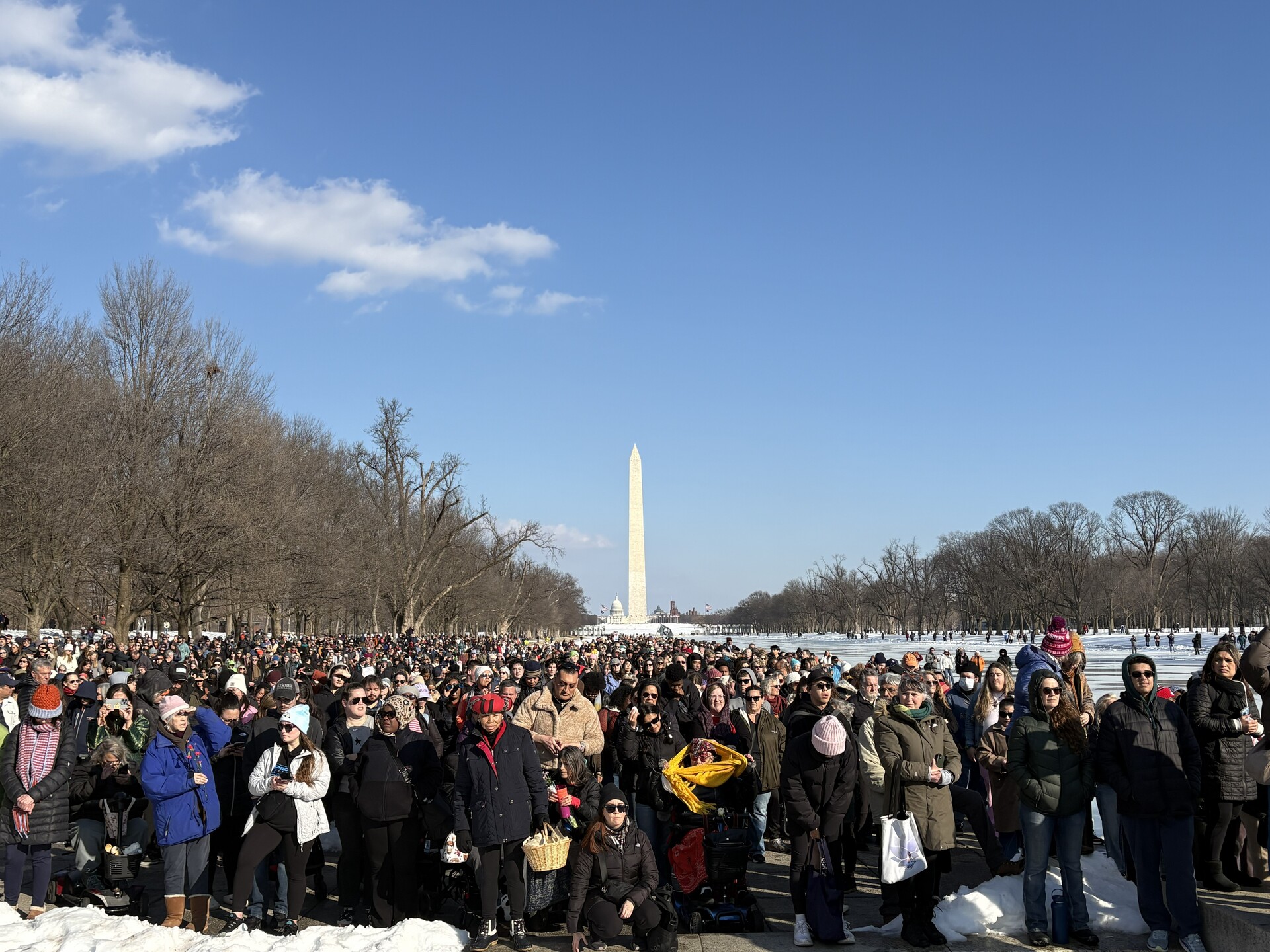 An afternoon walk with monks on the Mall