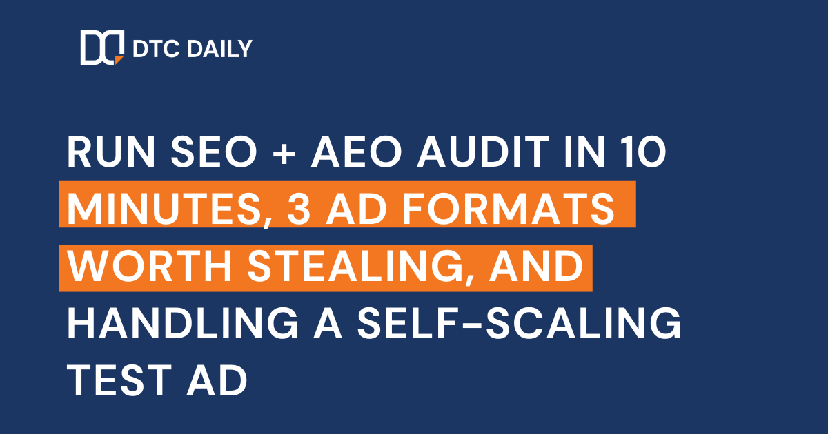 How to run SEO + AEO audit in 10 minutes?
