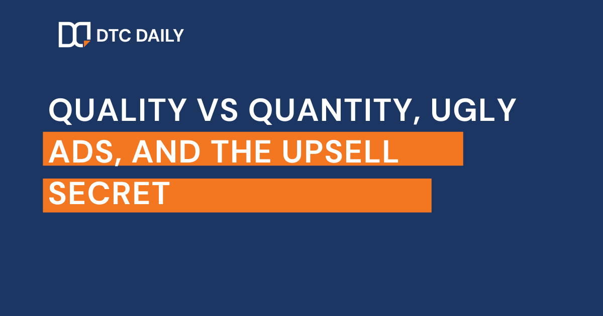 Quantity beats quality (at first)