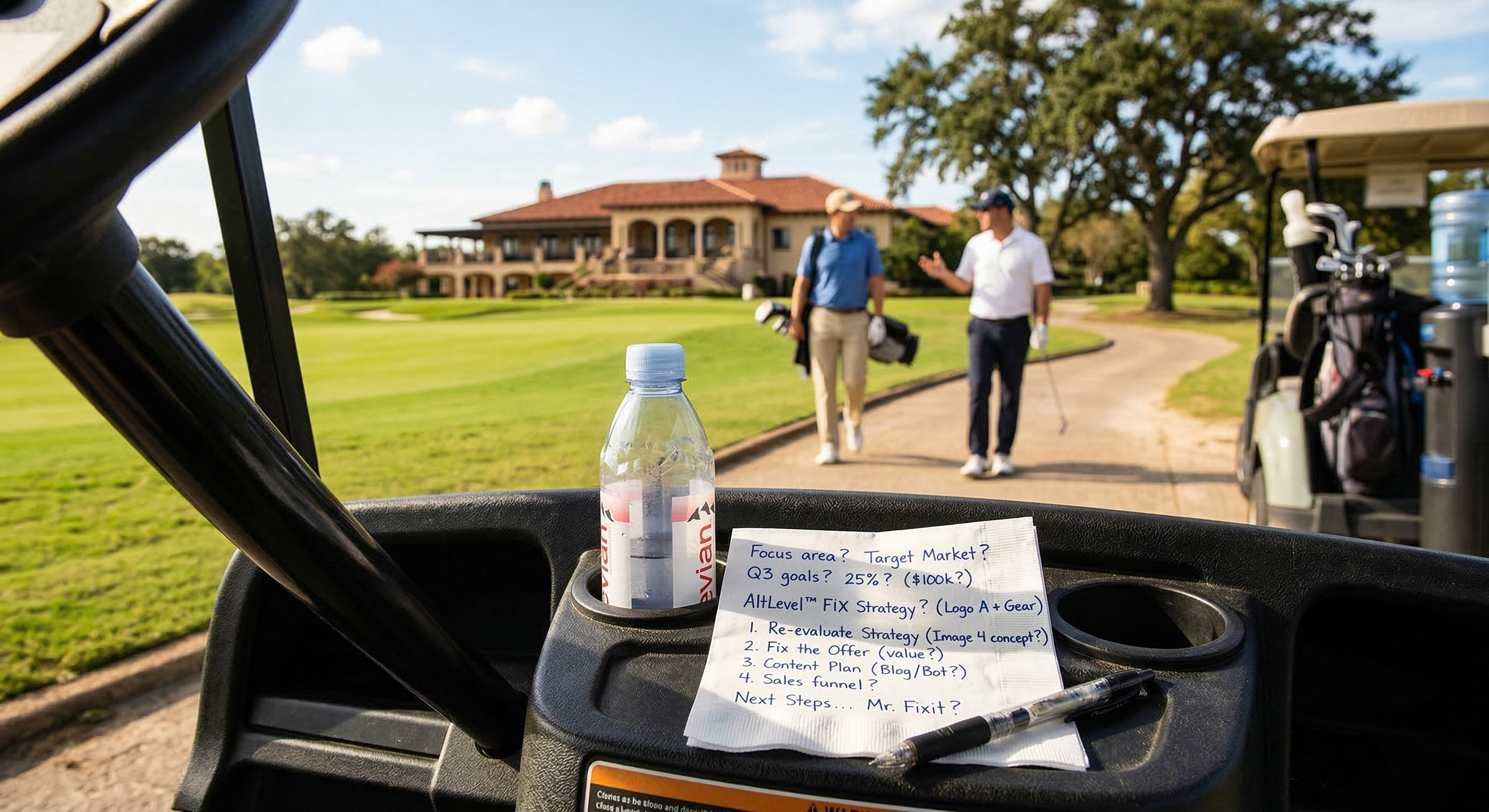 Fixed a business on the 5th hole