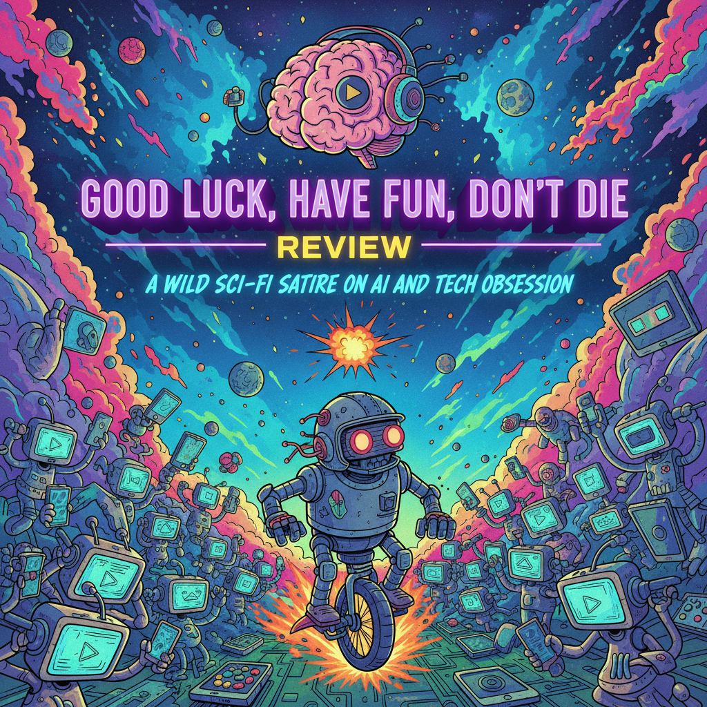Good Luck, Have Fun, Don’t Die Review - A Wild Sci-Fi Satire on AI and Tech Obsession