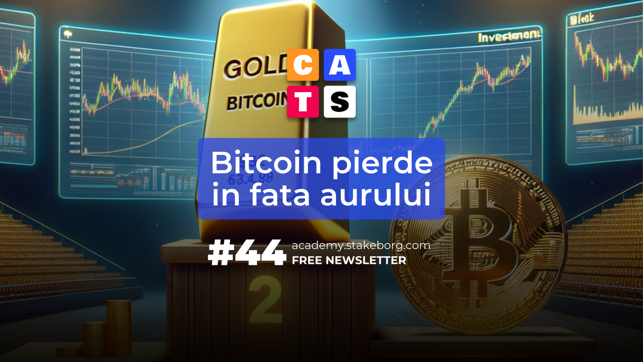 CATS #44: Bitcoin pierde in fata aurului