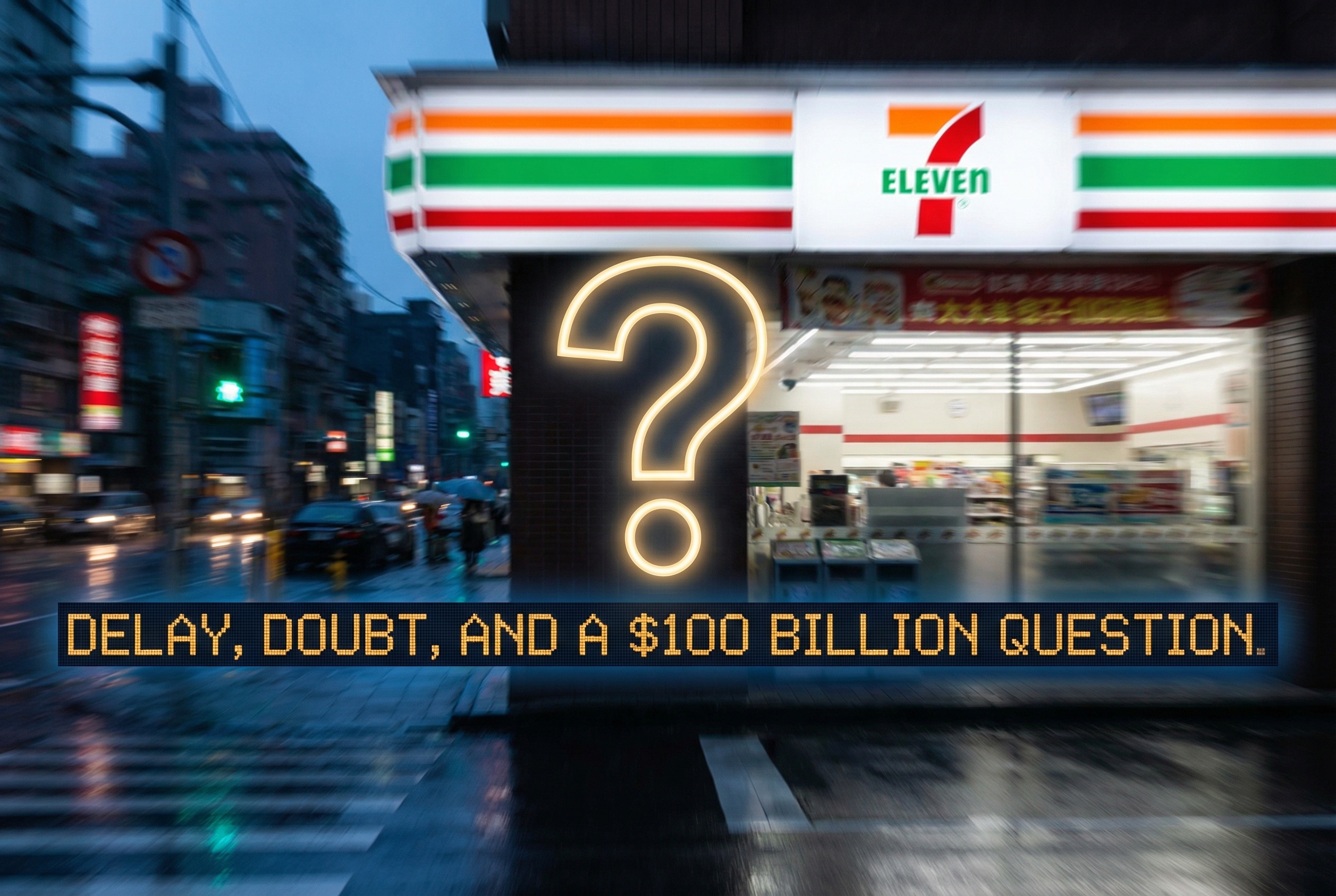 🏪 Delay, Doubt, and a $100 Billion Question: Why 7-Eleven’s U.S. Dream Is Suddenly Slowing Down