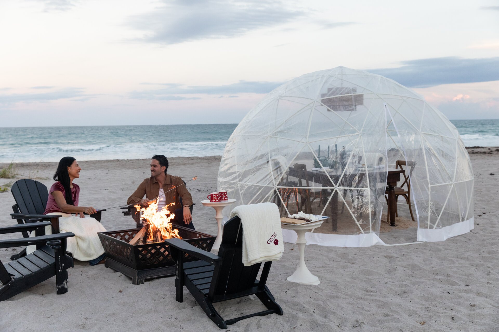 Yes, You Can Sip, Snack and Snuggle in Some New Beach Igloos
