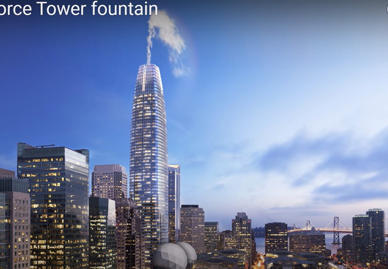 Artists Move to Install ‘Majestic Fountain’ on top of the Salesforce Tower