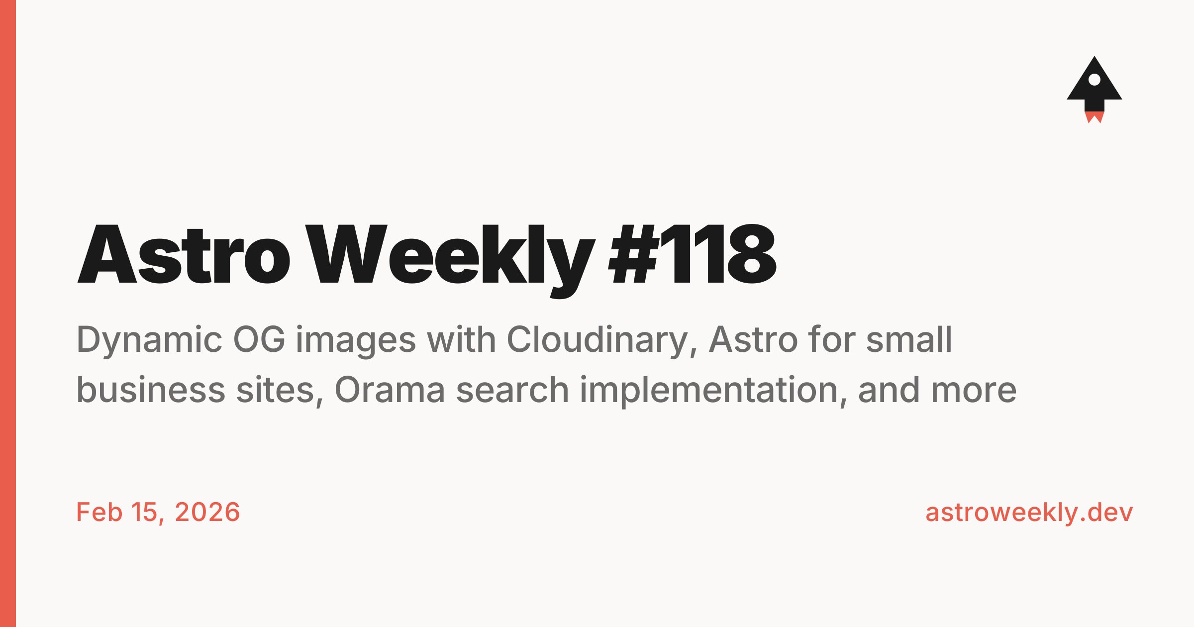 Astro Weekly #118