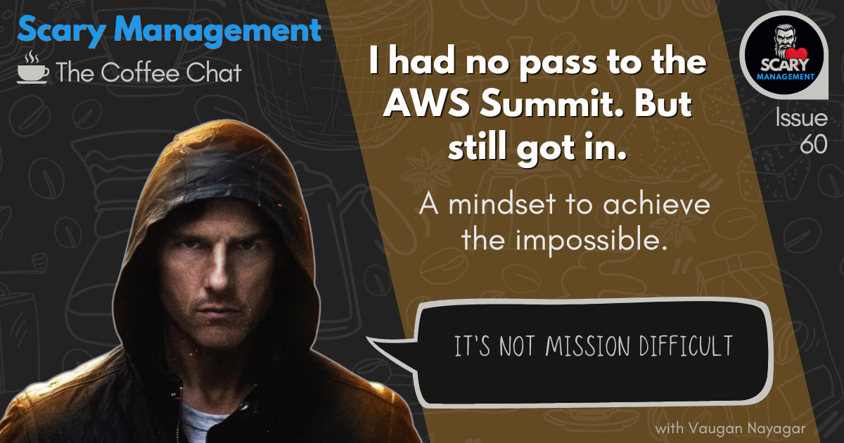 I had no pass to the AWS Summit. But still got in.