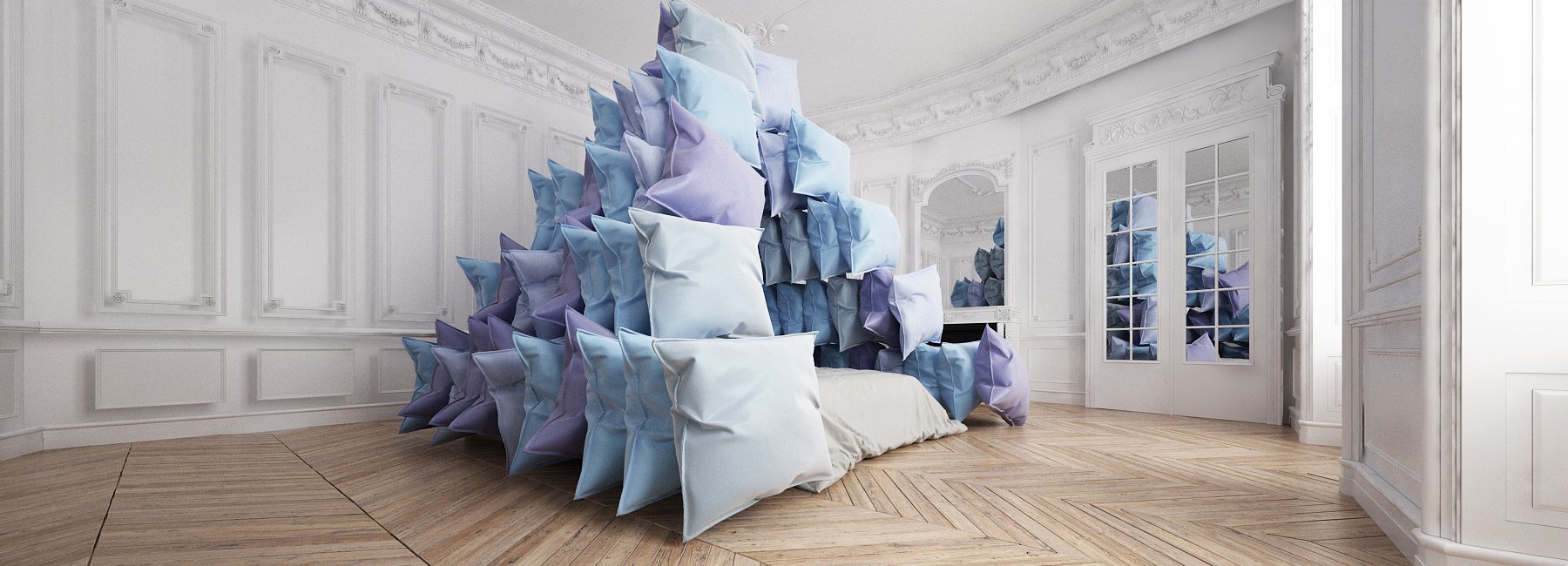 Fancy Pyramid Pillow Fort Embodies Our Global Quarantine Moment