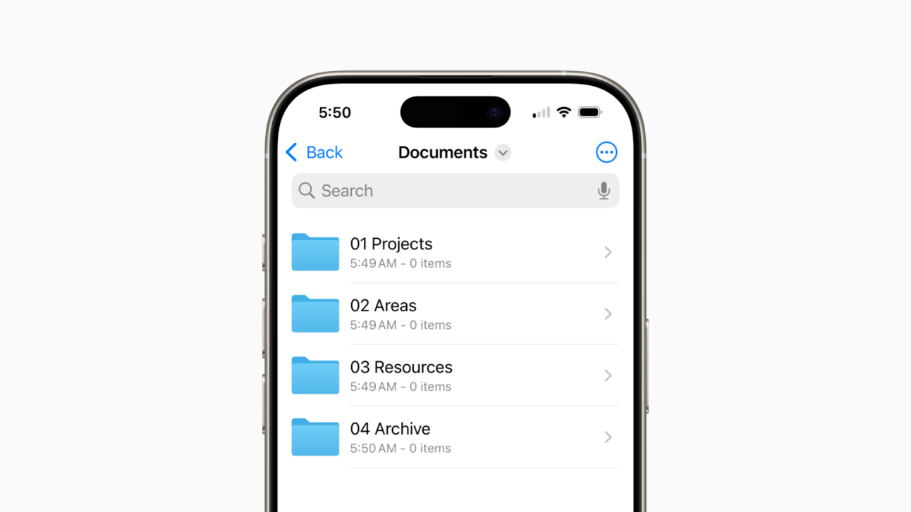 How to organize files and folders on your phone