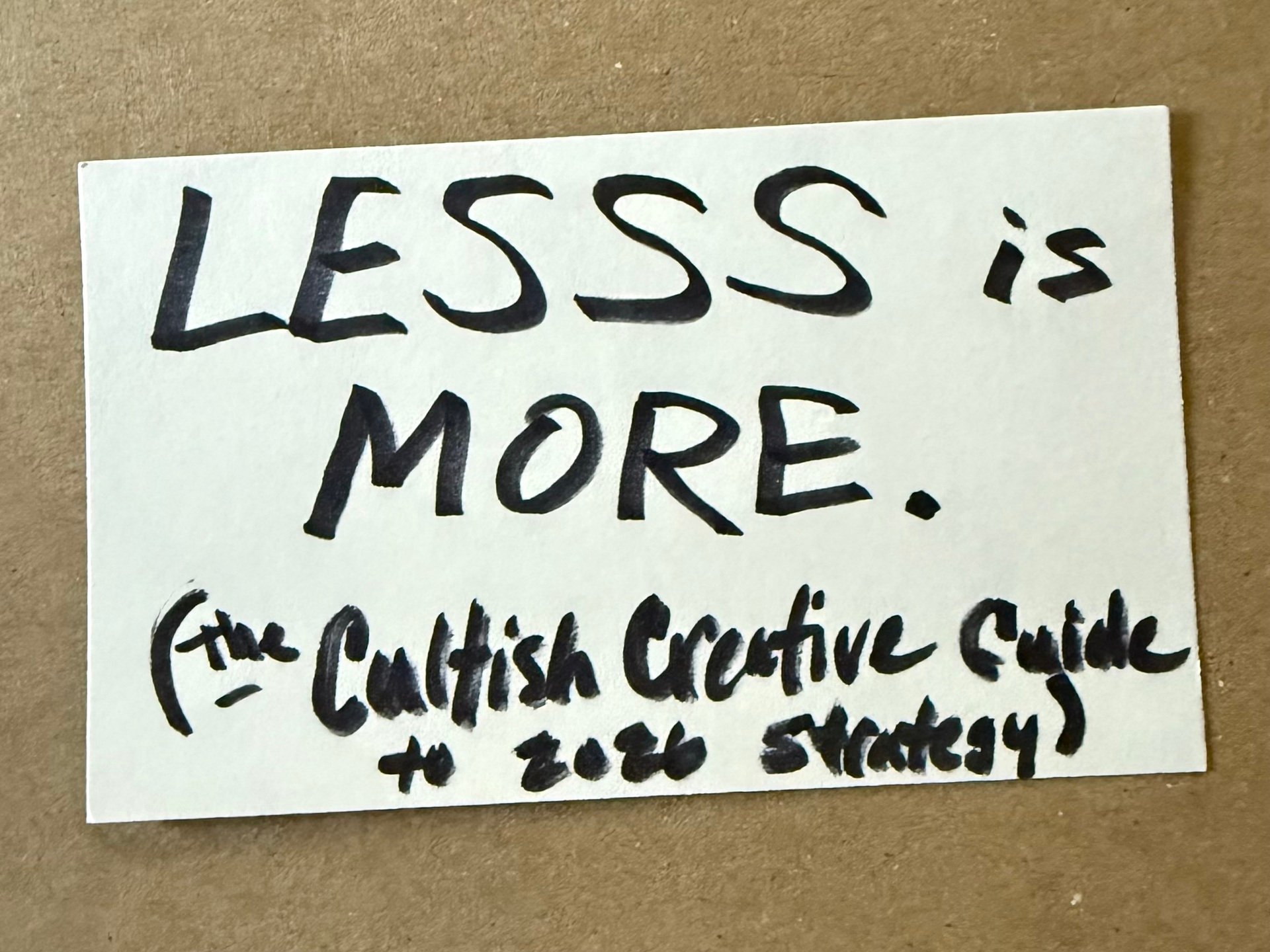 My Personal Strategy Guide To Do LESSS In 2026