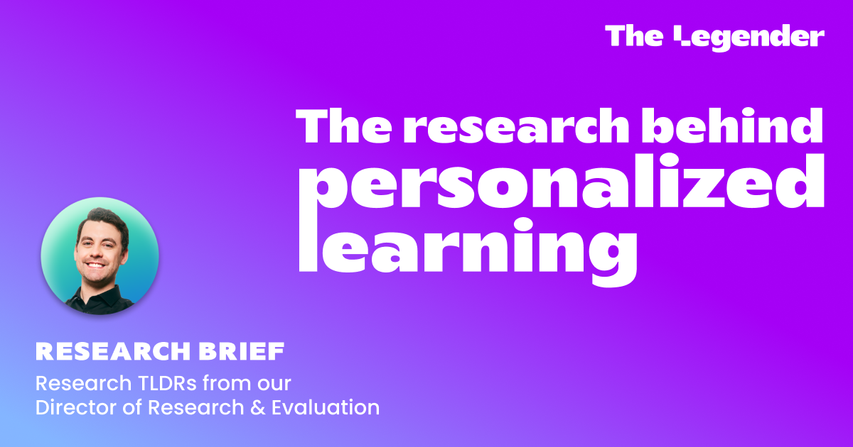 Research Brief: The Research Behind Personalized Learning
