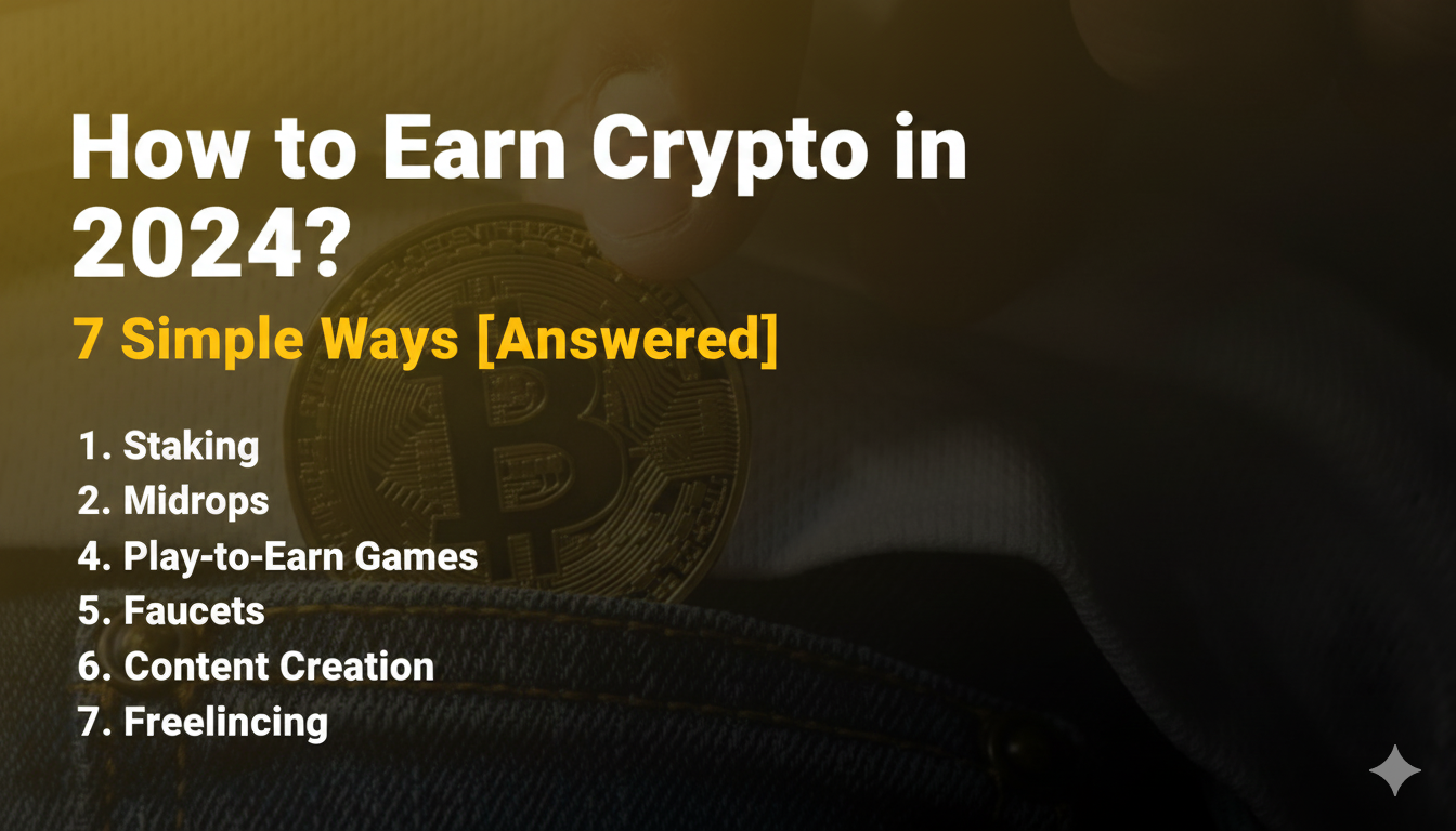 How to Earn Crypto in 2024? 7 Simple Ways