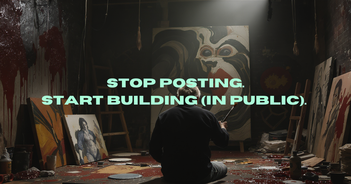 Stop Posting. Start Building (in Public).