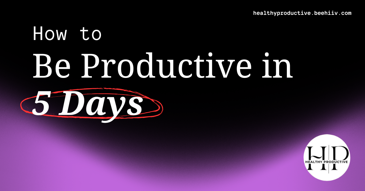 Productivity's secret weapon (it's not coffee)