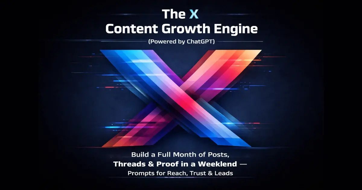 Steal my 30‐day X content system