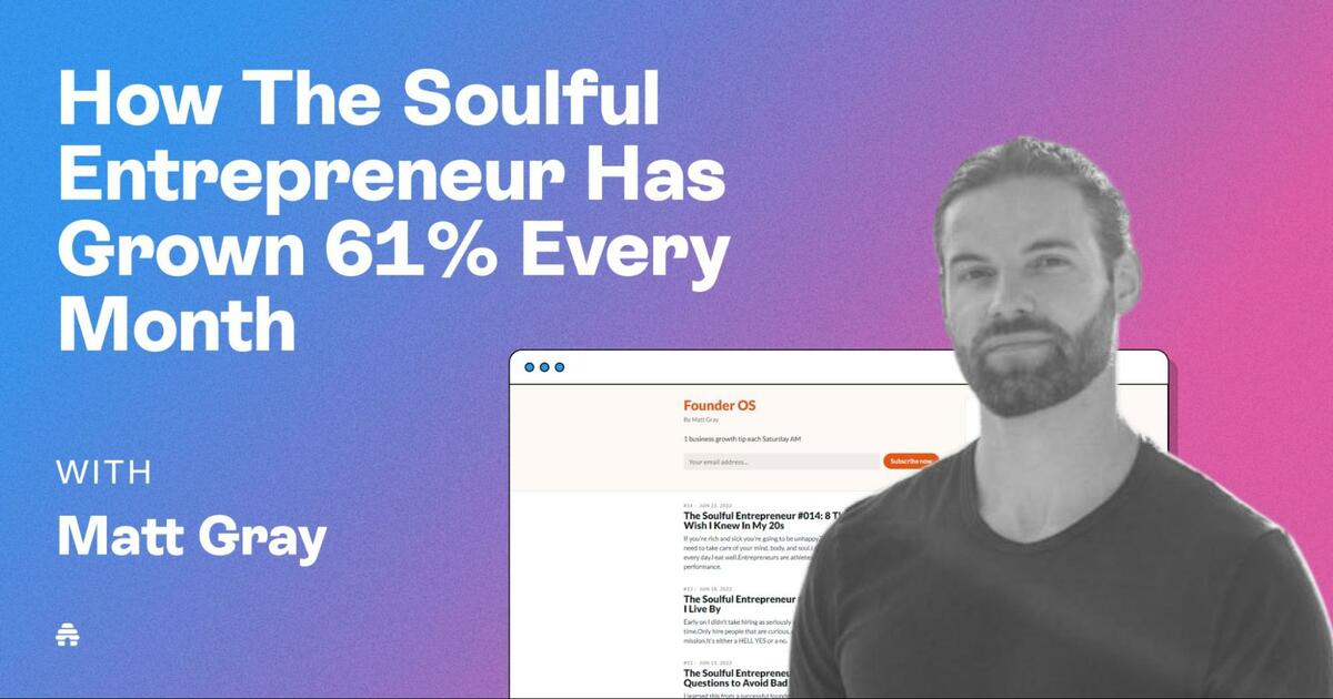 Case Study: How The Soulful Entrepreneur Has Grown 61% Every Month